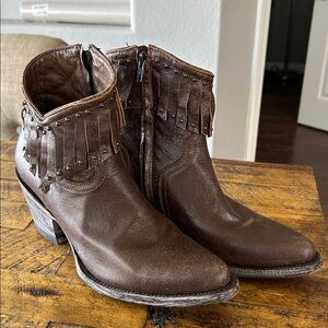 Old Gringo OG Pandora  Fringe Ankle Boots 8